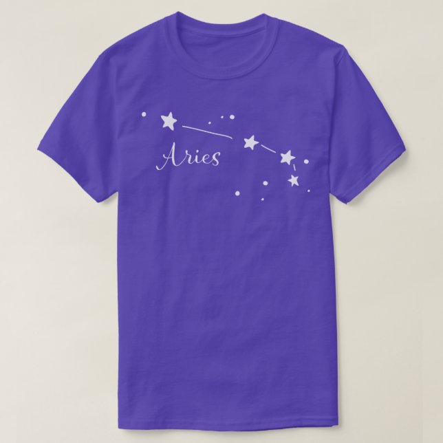 Aries Zodiac Constellation T-shirt (Design Front)