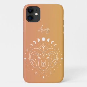 Aries zodiac horoscope star sign gradient iPhone 11 case