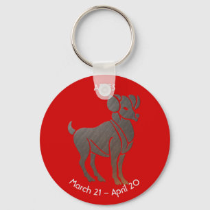 Aries Zodiac Keychain