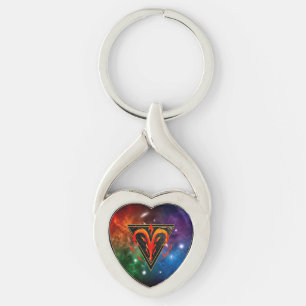Aries Zodiac Keychain Astrology Gift