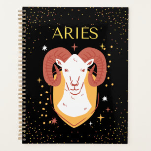 Aries Zodiac Modern Elegant Gift Theme Planner
