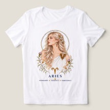 Aries Zodiac Portrait Graphic