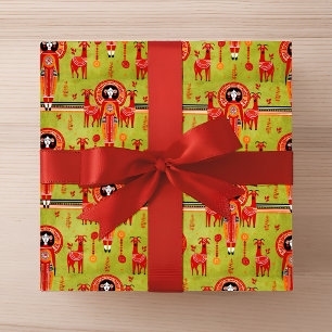 Aries zodiac princess wrapping paper