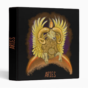Aries Zodiac Sign Binder