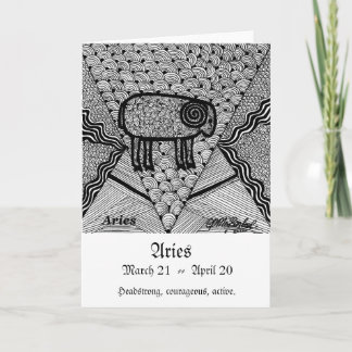 Aries  (Zodiac sign) Card