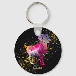 Aries - Zodiac Sign Keychain