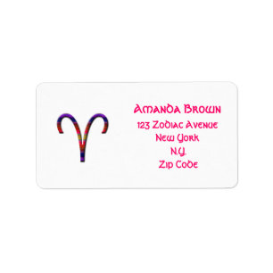 Aries-Zodiac Sign Label
