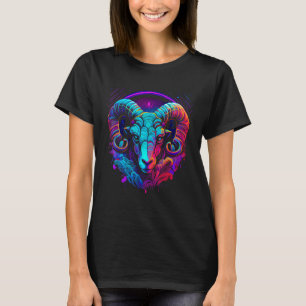 Aries Zodiac Sign Ram Graphic Astrology Cool Horos T-Shirt