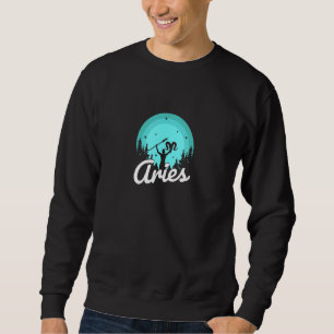 Aries Zodiac Sign Ram Man Horoscope Astrology Sweatshirt