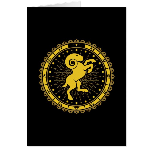 Aries - Zodiac Sign - Symbol - Horoscope (Front)