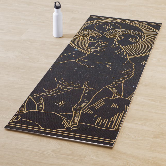 Aries Zodiac Sign Yoga Mat (In Situ)