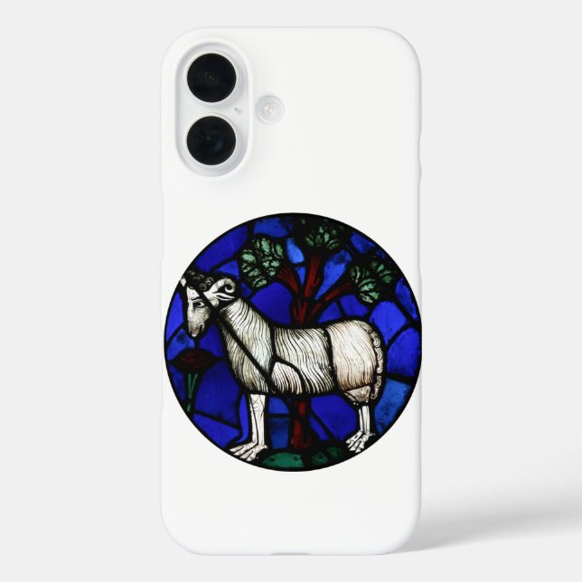 Aries Zodiac Stained Glass Notre-Dame de Paris iP1 Case-Mate iPhone Case (Back)