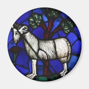 Aries Zodiac Stained Glass Notre-Dame de Paris Mag Magnet