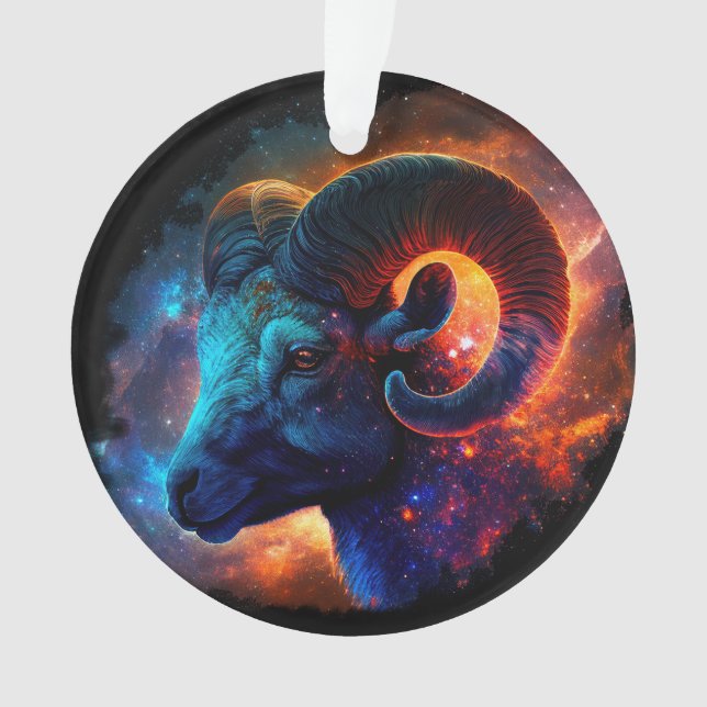 Aries Zodiac Star Sign - Aucun texte - Ornements (devant)