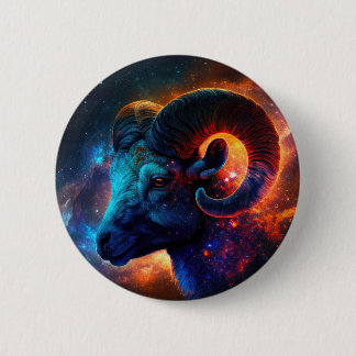 Aries Zodiac Star Sign Button