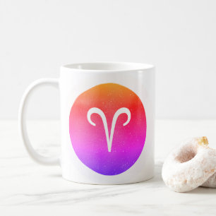Aries Zodiac Star Sign Modern Coffee Mug