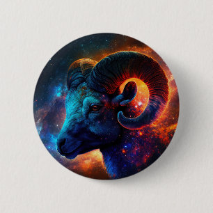 Aries Zodiac Star Sign – No Text  2 Inch Round Button