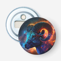 Aries Zodiac Star Sign – No Text - Bottle Opener