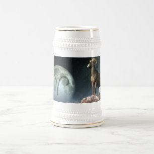 Aries Zodiac Symbol Beer Stein