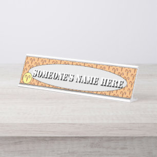 Aries Zodiac Symbol Element by Kenneth Yoncich Desk Name Plate