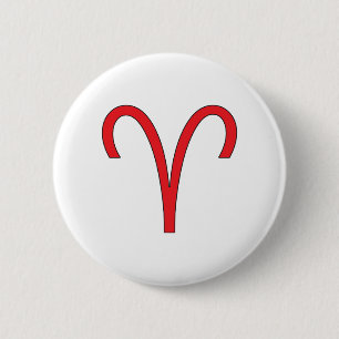 Aries, Zodiac symbol, horoscope 2 Inch Round Button