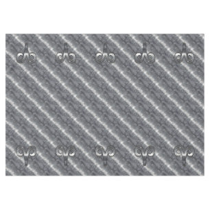 Aries Zodiac Symbol in Grunge Distressed Style Tablecloth