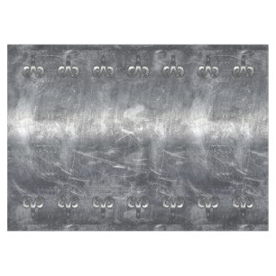 Aries Zodiac Symbol in Grunge Distressed Style Tablecloth
