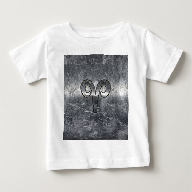 Aries Zodiac Symbol Industrial Style Baby T-Shirt (Front)