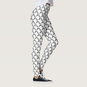 Aries Zodiac Symbol Standard by Kenneth Yoncich Leggings