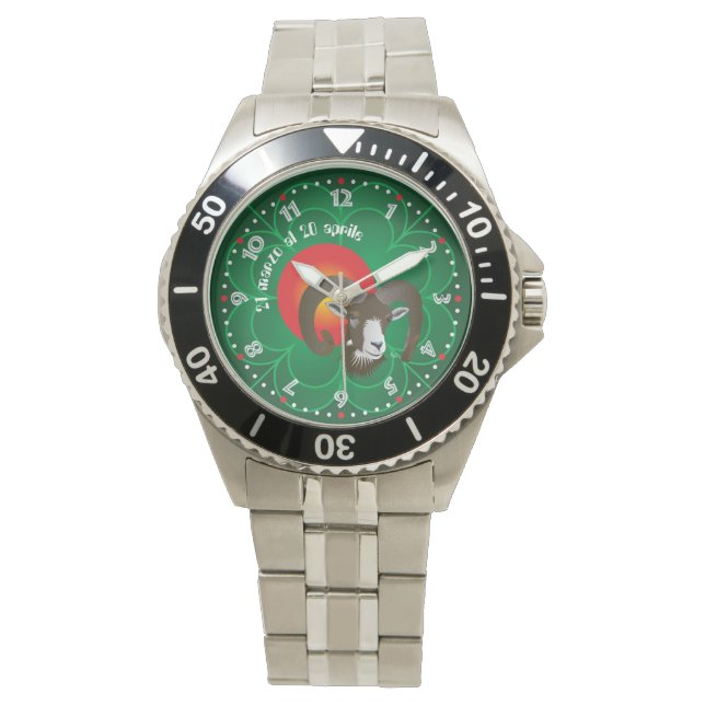 Ariete 21 March to 20 april Orologio Watch (Front)