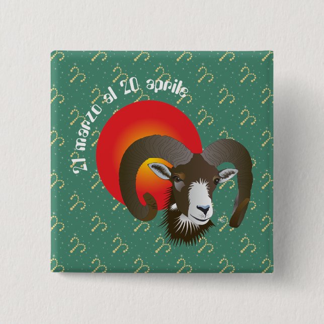 Ariete 21 marzo al 20 aprile Buttons (Front)