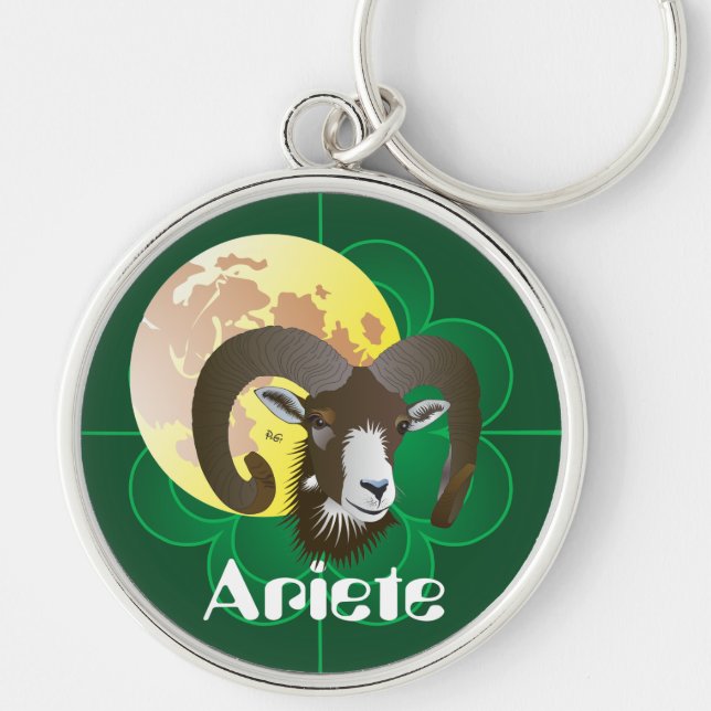 Ariete 21 marzo al 20 aprile Portachiavi Keychain (Front)
