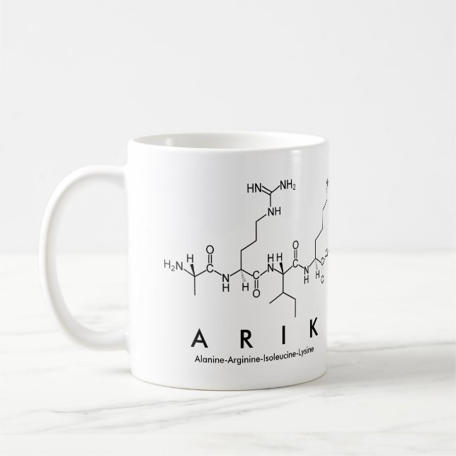 Arik peptide name mug (Left)