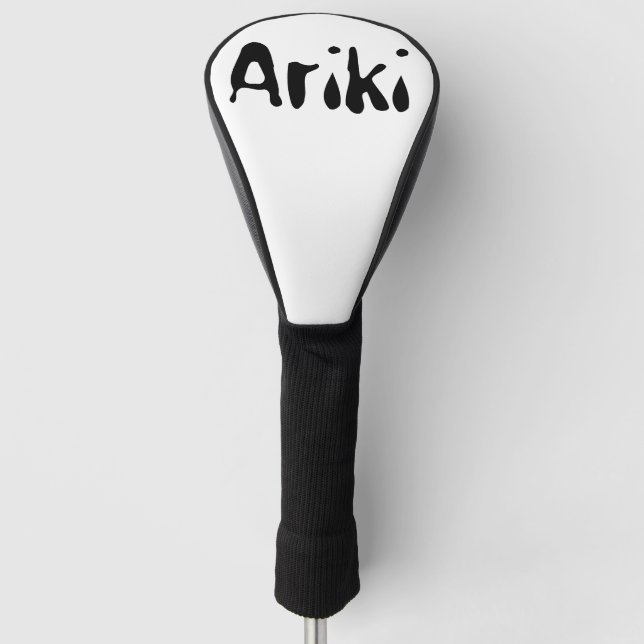 Ariki Maori Boys Name, Golf Head Cover (Front)