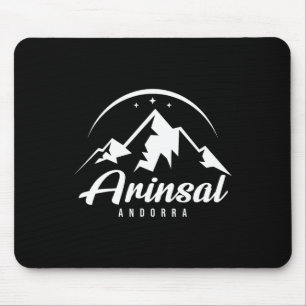 Arinsal Andorra Ski Resort Skiing Snowboarding Mouse Pad
