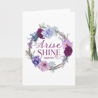 Arise And Shine Isaiah 60 1 Bible Quote Card