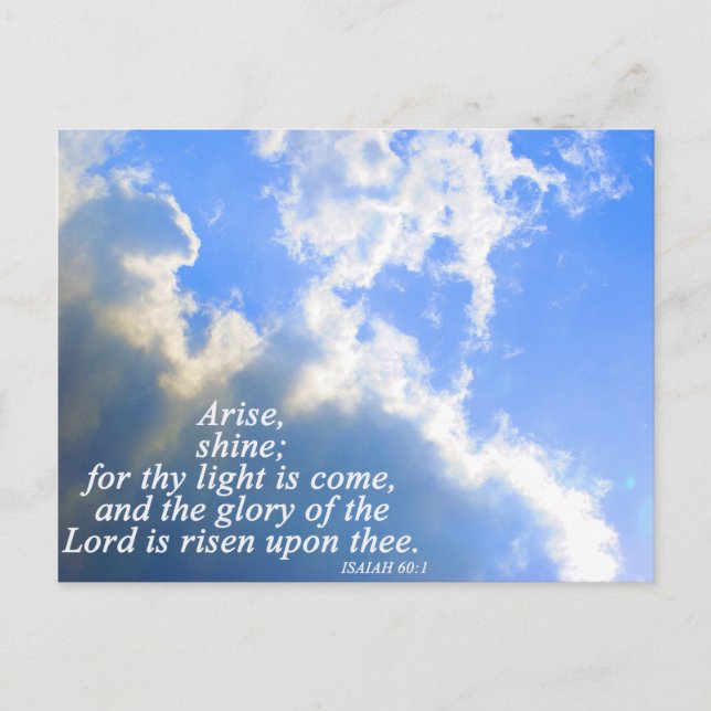 Arise and Shine Postcard (Front)