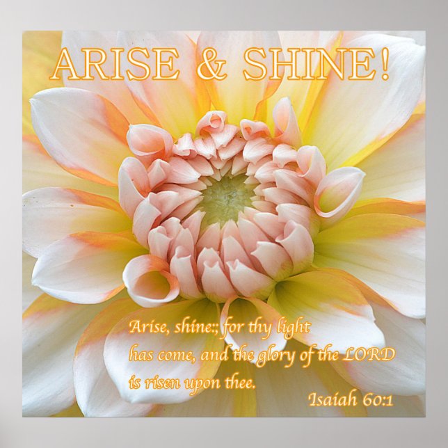 Arise & Shine Poster (Front)