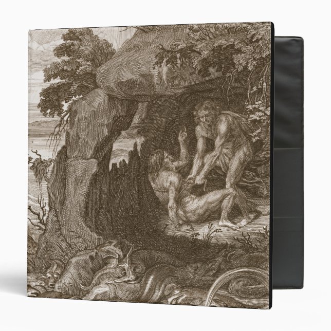 Aristeus Compels Proteus to Reveal his Oracles, 17 Binder (Front/Inside)