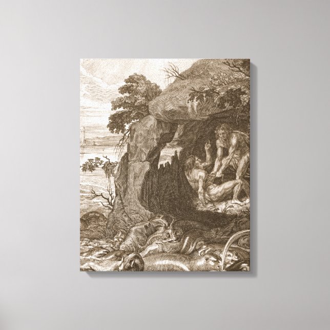 Aristeus Compels Proteus to Reveal his Oracles, 17 Canvas Print (Front)