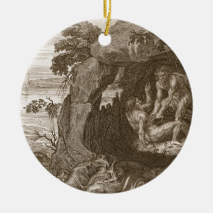 Aristeus Compels Proteus to Reveal his Oracles, 17 Ceramic Ornament