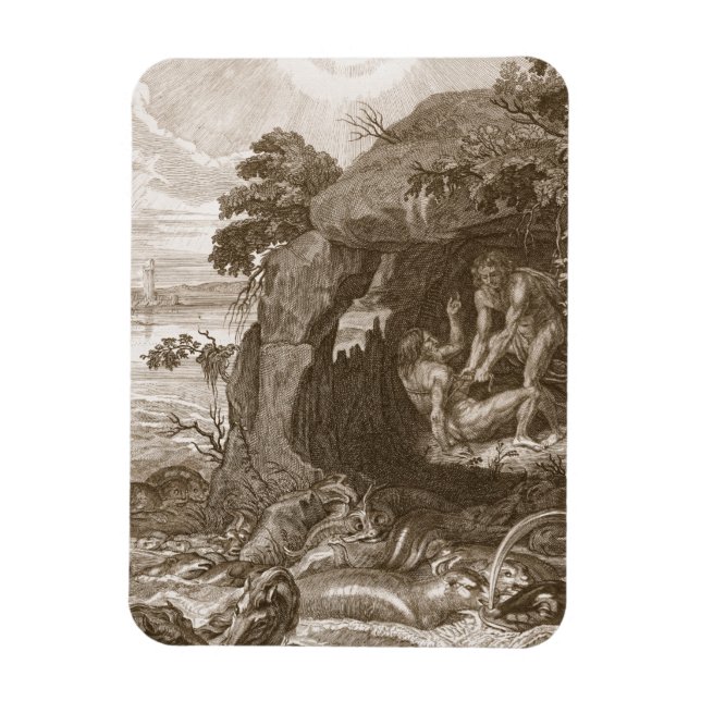 Aristeus Compels Proteus to Reveal his Oracles, 17 Magnet (Vertical)