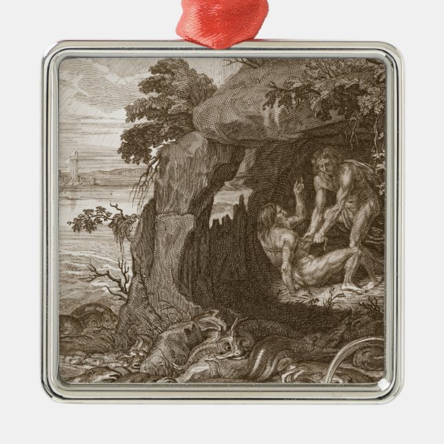 Aristeus Compels Proteus to Reveal his Oracles, 17 Metal Ornament (Front)