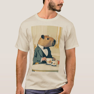 Aristocapy: The Distinguished Tea Ceremony at Buck T-Shirt