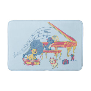 Aristocats at the Piano Bath Mat