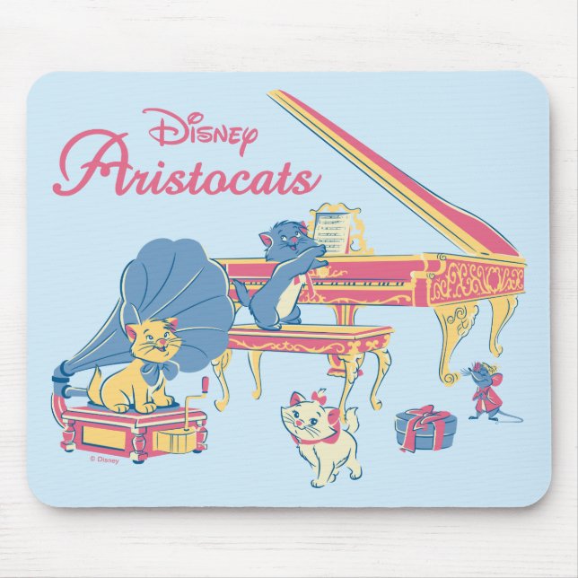 Aristocats at the Piano Mouse Pad (Front)