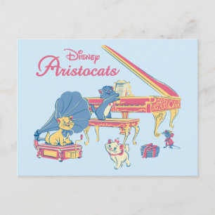 Aristocats at the Piano Postcard