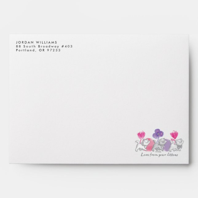 Aristocats | Love From Your Kittens Envelope (Front)