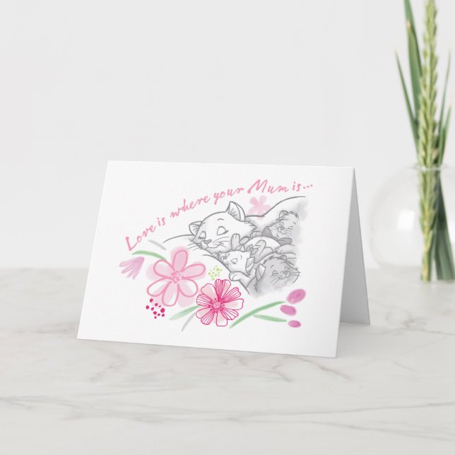 Aristocats | Love Is Where Your Mum Is Card (Front)