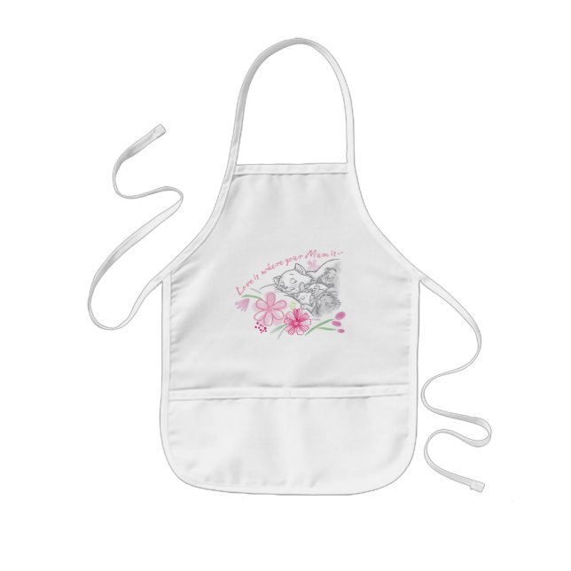 Aristocats | Love Is Where Your Mum Is Kids Apron (Front)